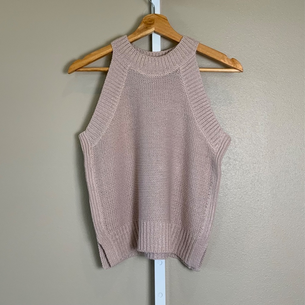 Cloth by Design Halter Knit Sweater Tank